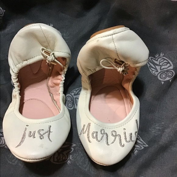 kate spade just married ballet flats